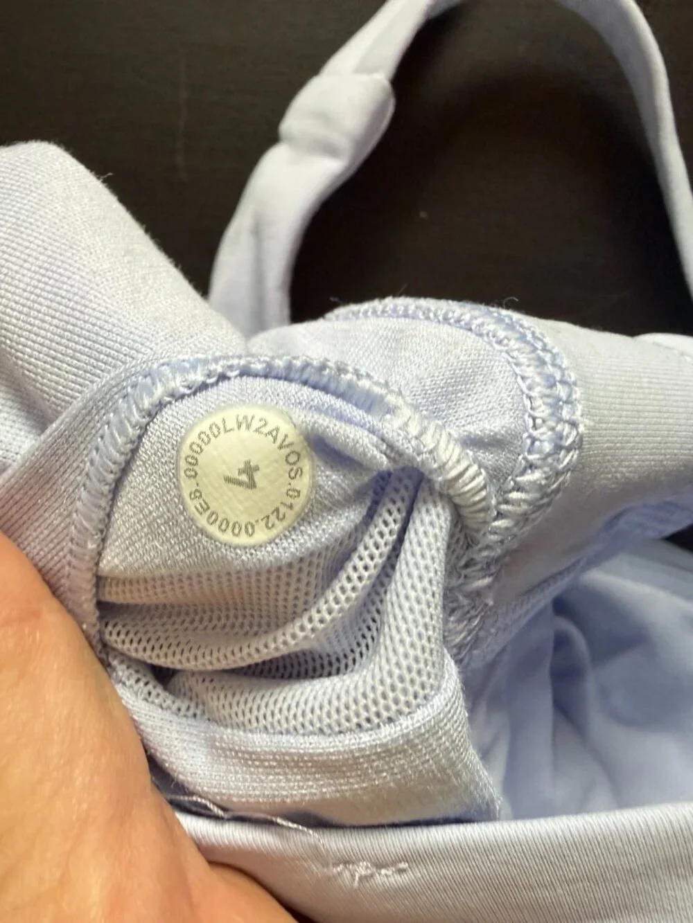 Lululemon Energy Long Line Light Blue or Lilac sports bra Size 4
